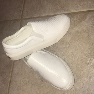 ALDO WHITE SLIP ON SHOES